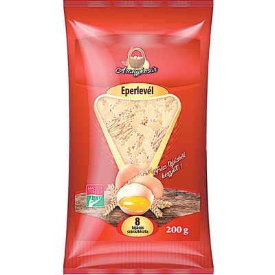 ARANYKOSÁR EPERLEVÉL TÉSZTA termékképe