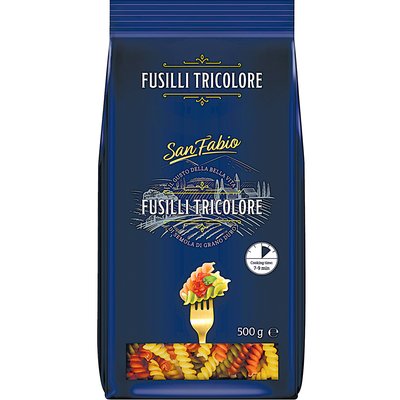 SAN FABIO TRICOLOR FUSILLI DURUM TÉSZTA termékképe