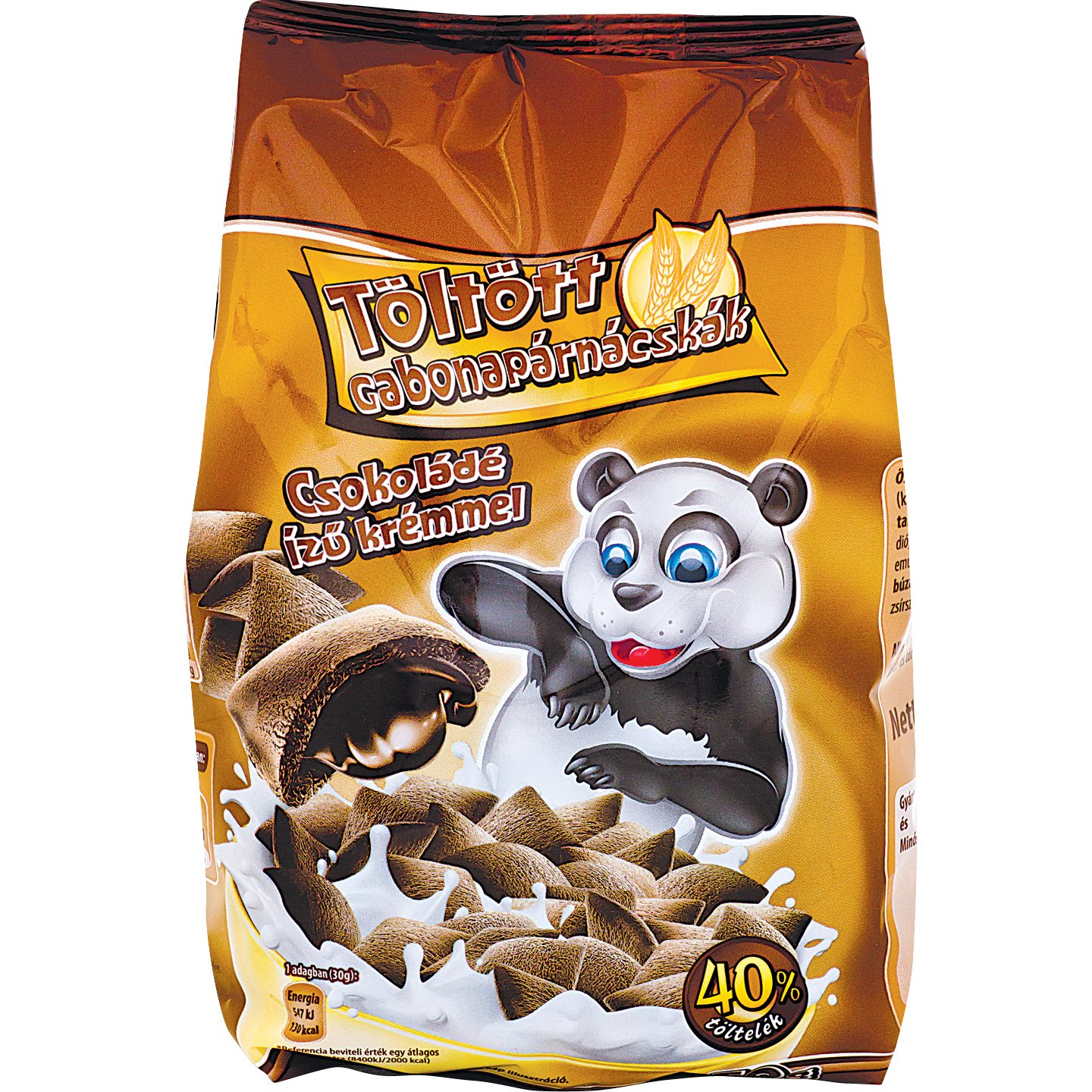 Csokoládés Krémmel Töltött Gabonapárnácska