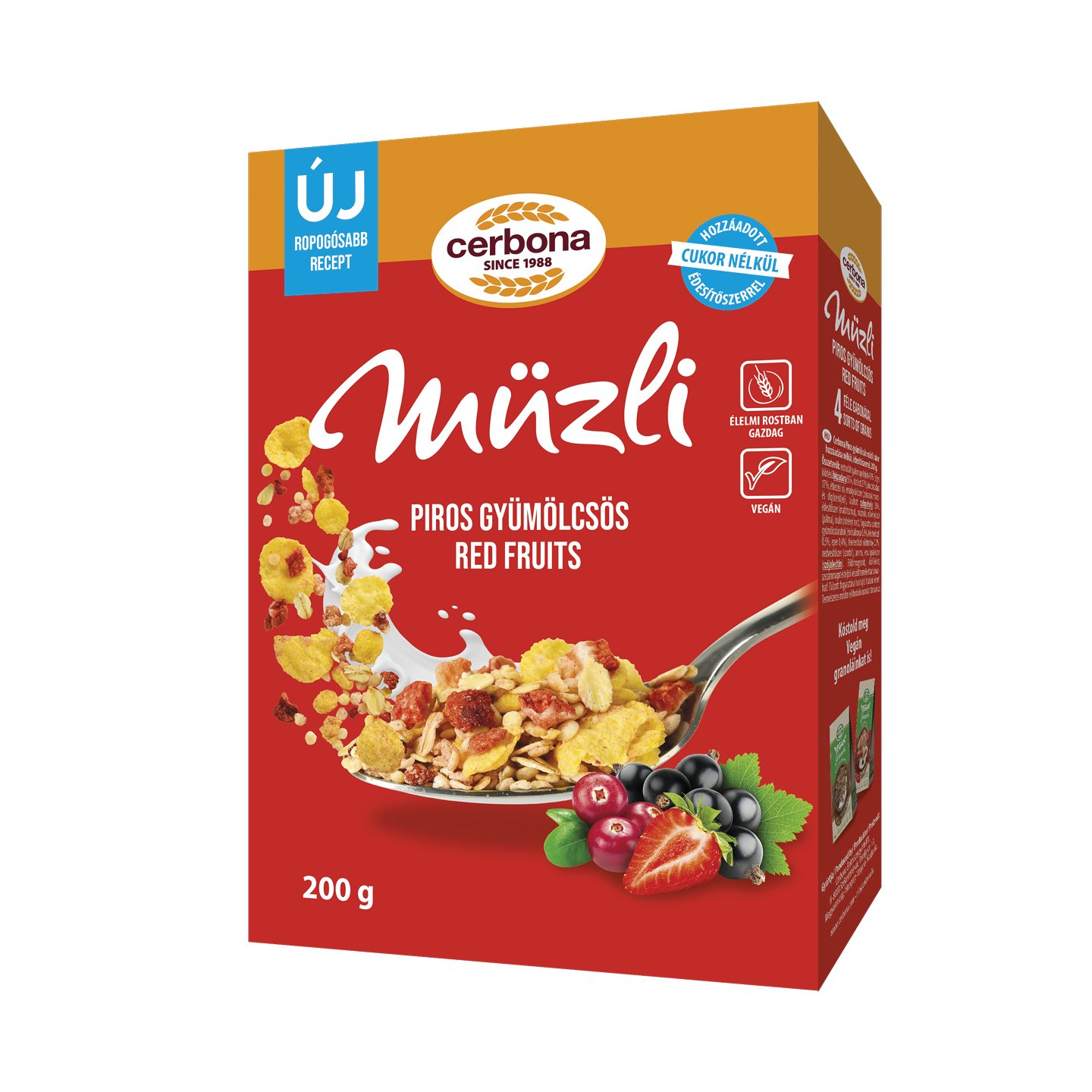 Cerbona Piros Gyümölcsös Müzli