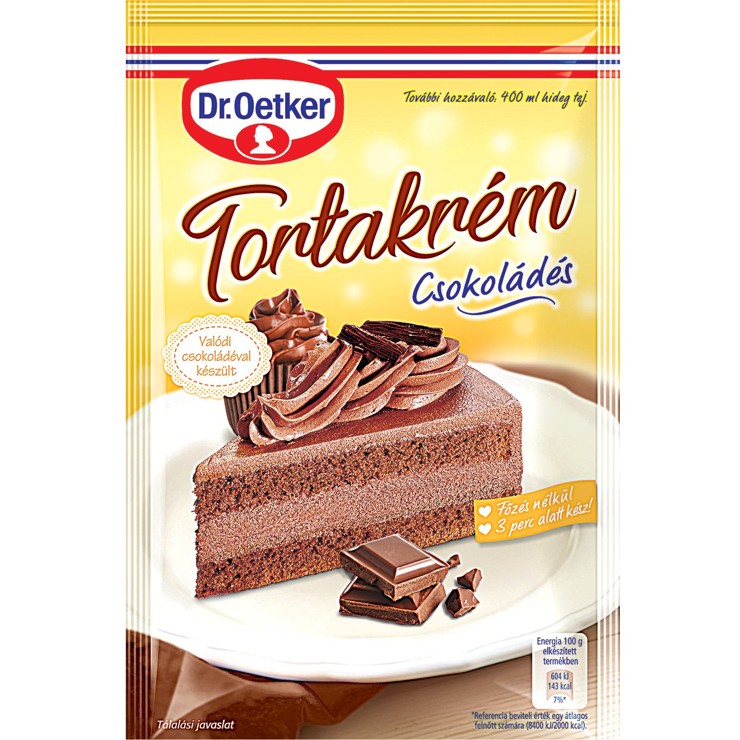 Dr. Oetker Csokoládés Tortakrém