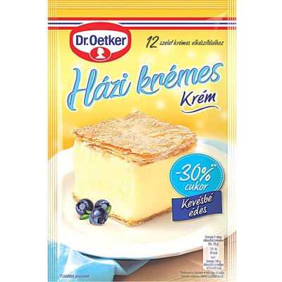 DR. OETKER HÁZI KRÉMES KRÉM -30% CUKOR TARTALOMMAL termékképe