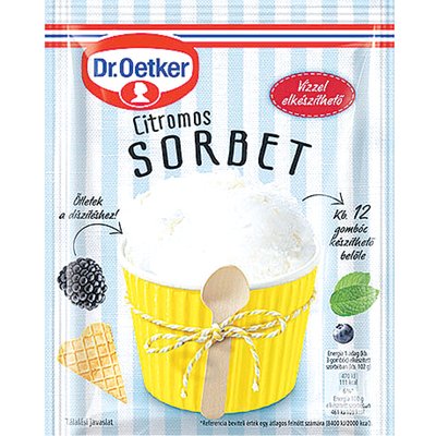 Image of DR.OETKER SZORBÉ CITROMOS FAGYLALTPOR
