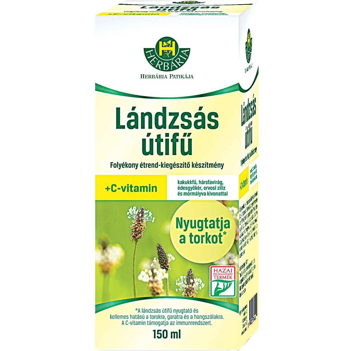 Herbária Lándzsás útifű Szirup