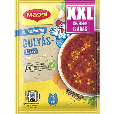 MAGGI XXL GULYÁSLEVES TARHONYÁVAL termékképe