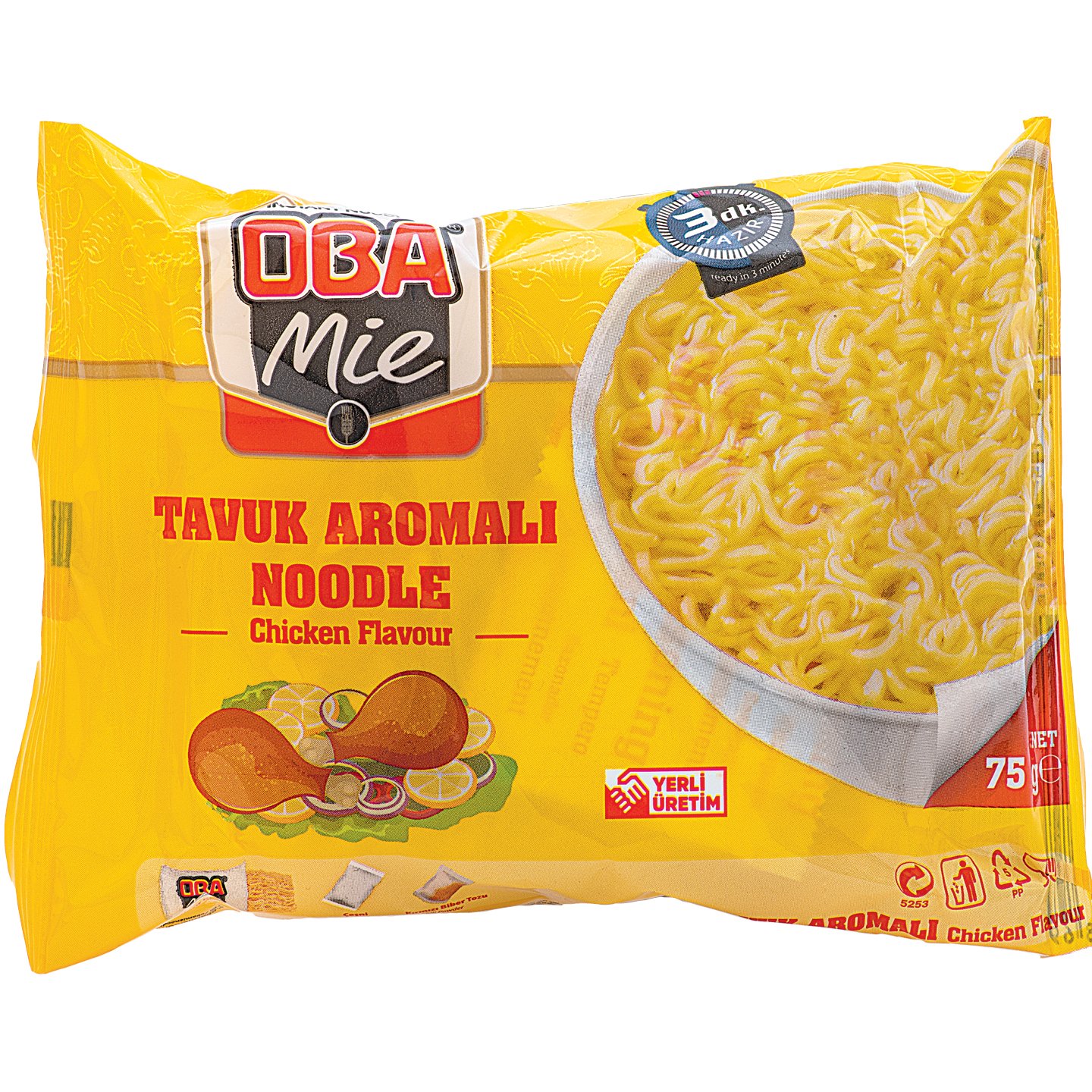 Oba Mie Instant Csirkehús ízű Leves