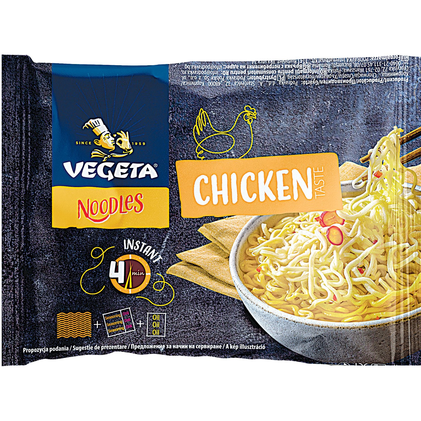 Vegeta Csirkehús ízű Instant Tésztaleves