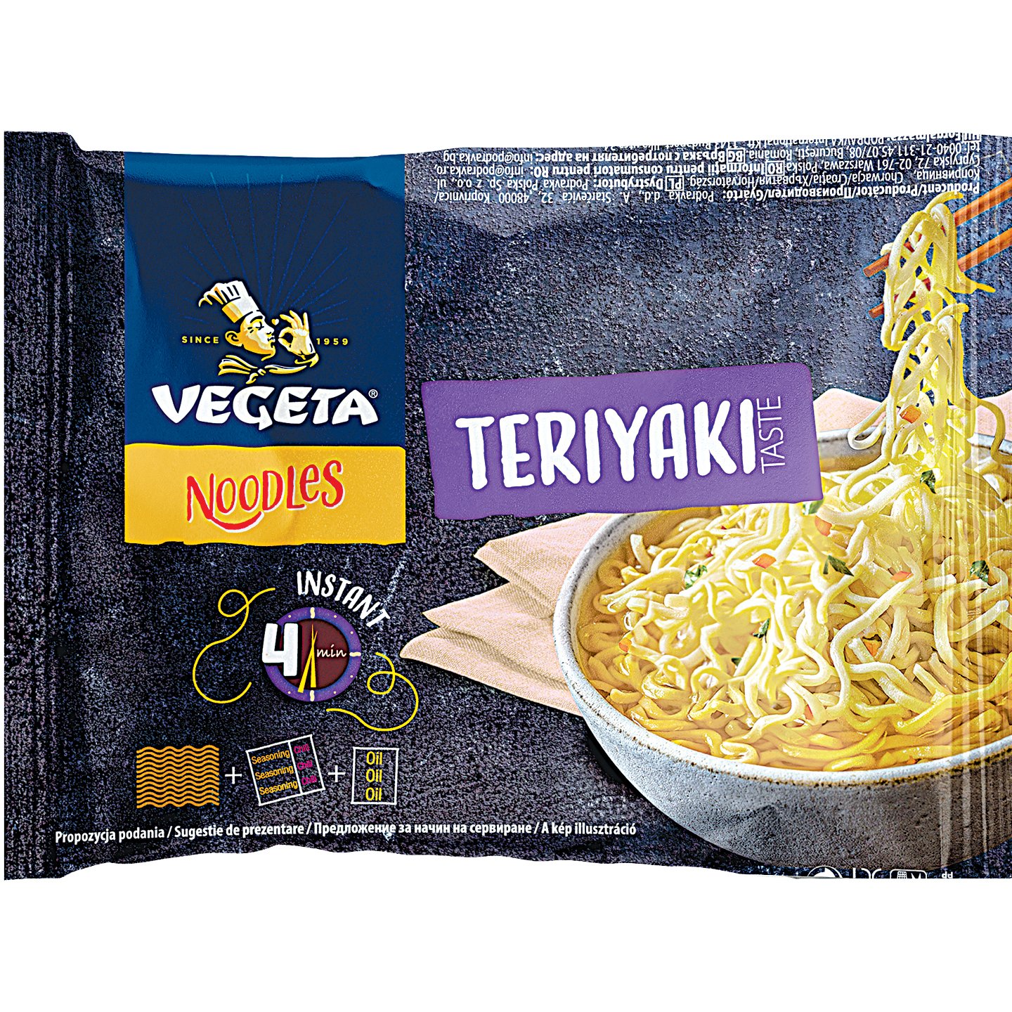 Vegeta Teriyaki ízű Instant Tésztaleves