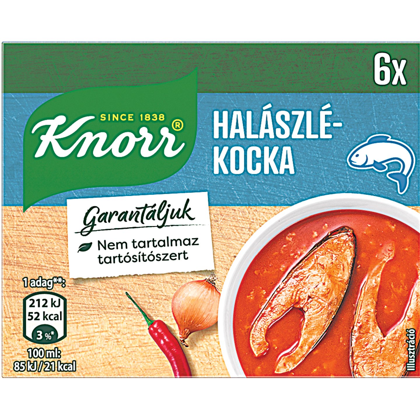 Knorr Halászlékocka