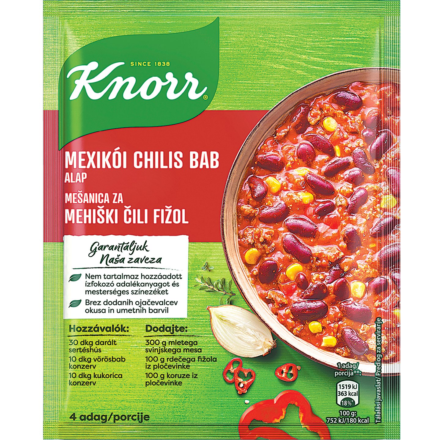 Knorr Mexikói Chilisbab Alap
