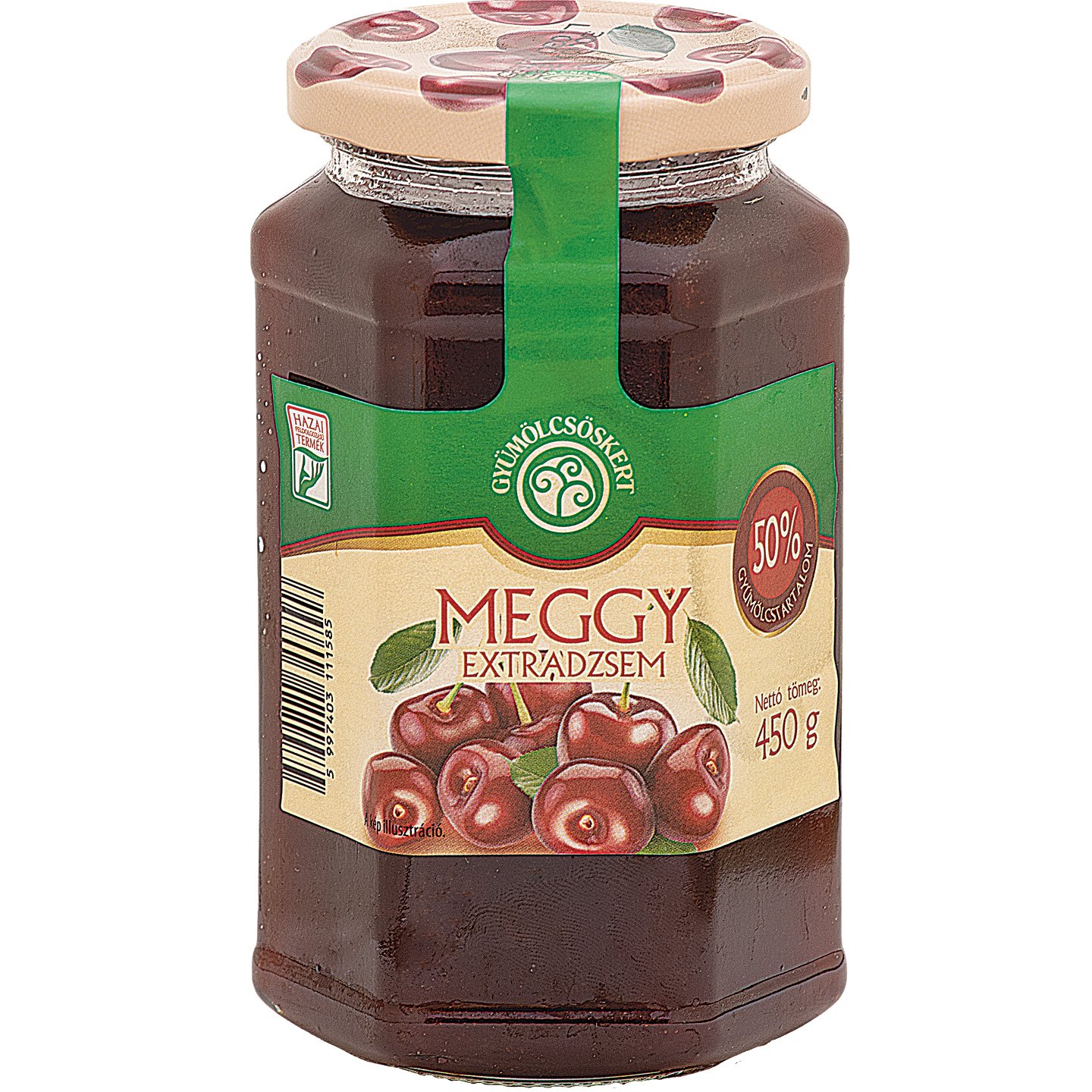 Gyümölcsöskert Meggy ízű Extradzsem