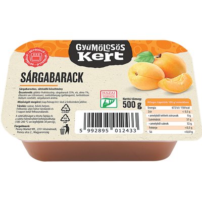 GYÜMÖLCSÖSKERT SÜTÉSÁLLÓ DZSEM termékképe