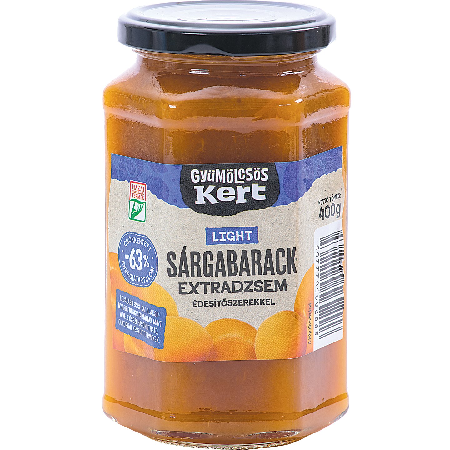 Gyümölcsöskert Light Sárgabarackos Extradzsem