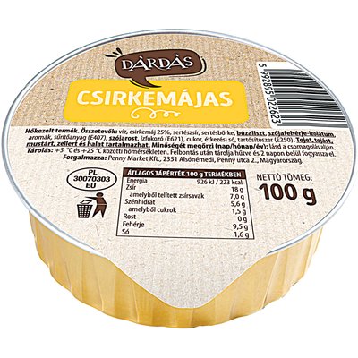 DÁRDÁS CSIRKEMÁJAS termékképe