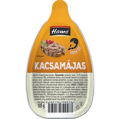 HAMÉ KACSAMÁJAS 105G termékképe