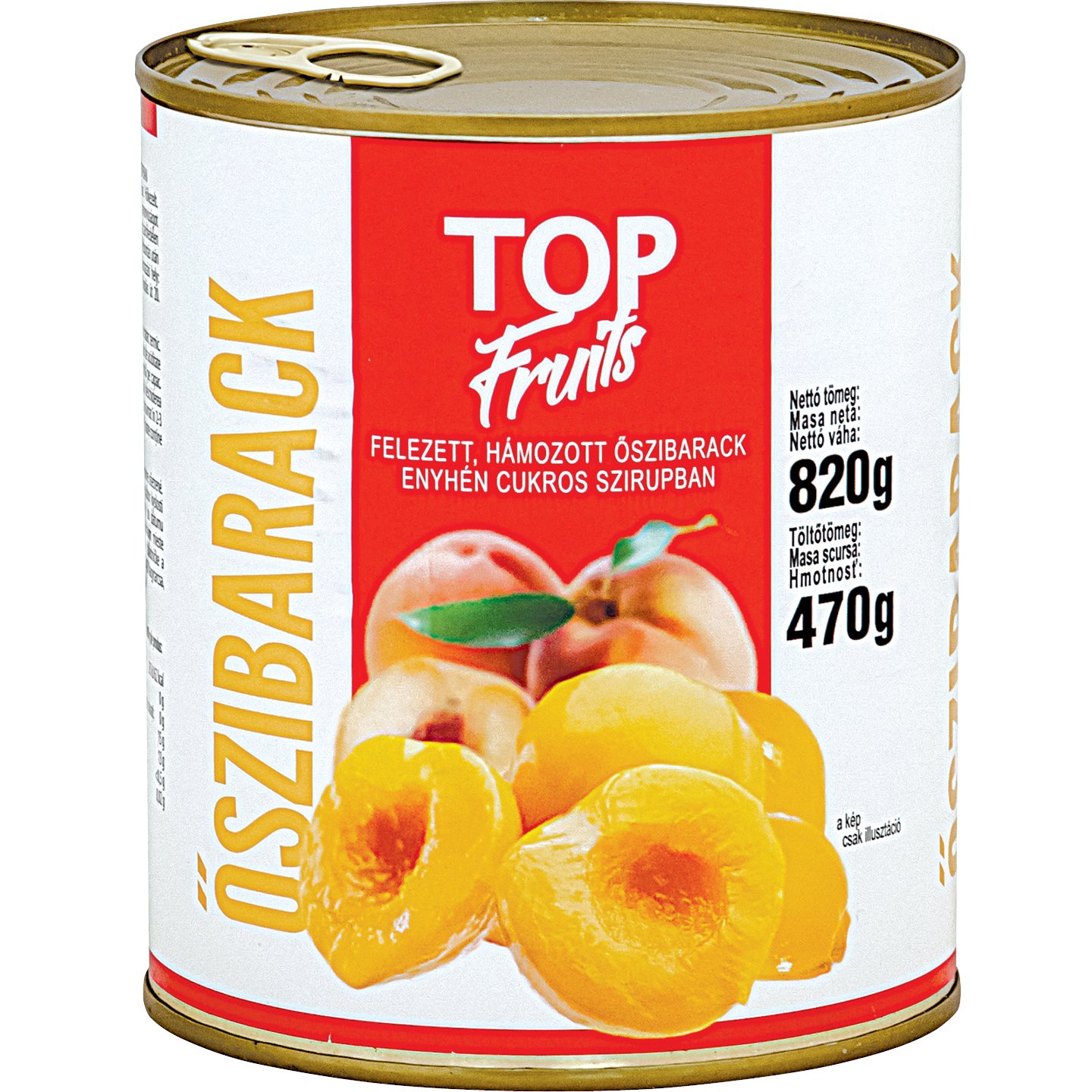 Top Fruits őszibarack Befőtt