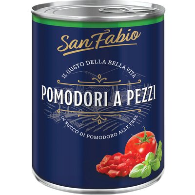 Image of SAN FABIO PARADICSOM DARABOK FŰSZERNÖVÉNYEKKEL