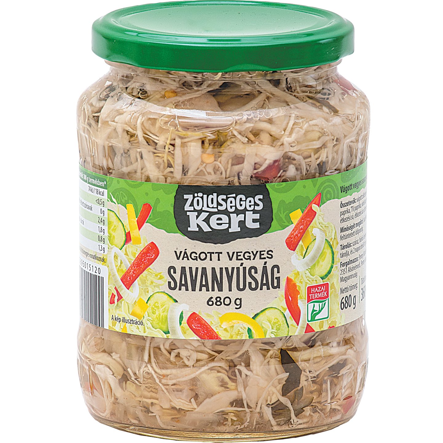 Zöldségeskert Vágott Vegyes Savanyúság