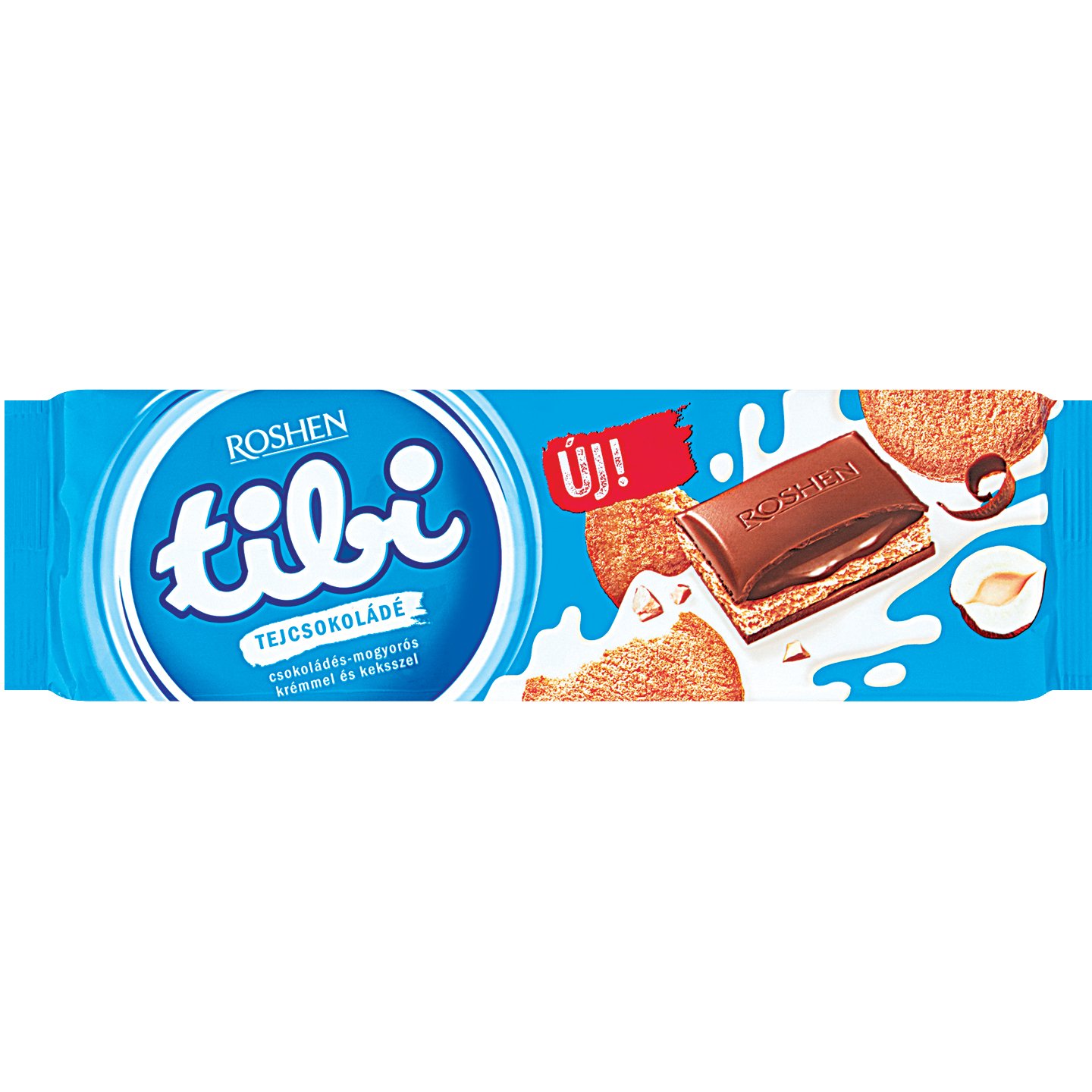 Tibi Mogyoró-keksz ízű Tejcsokoládé