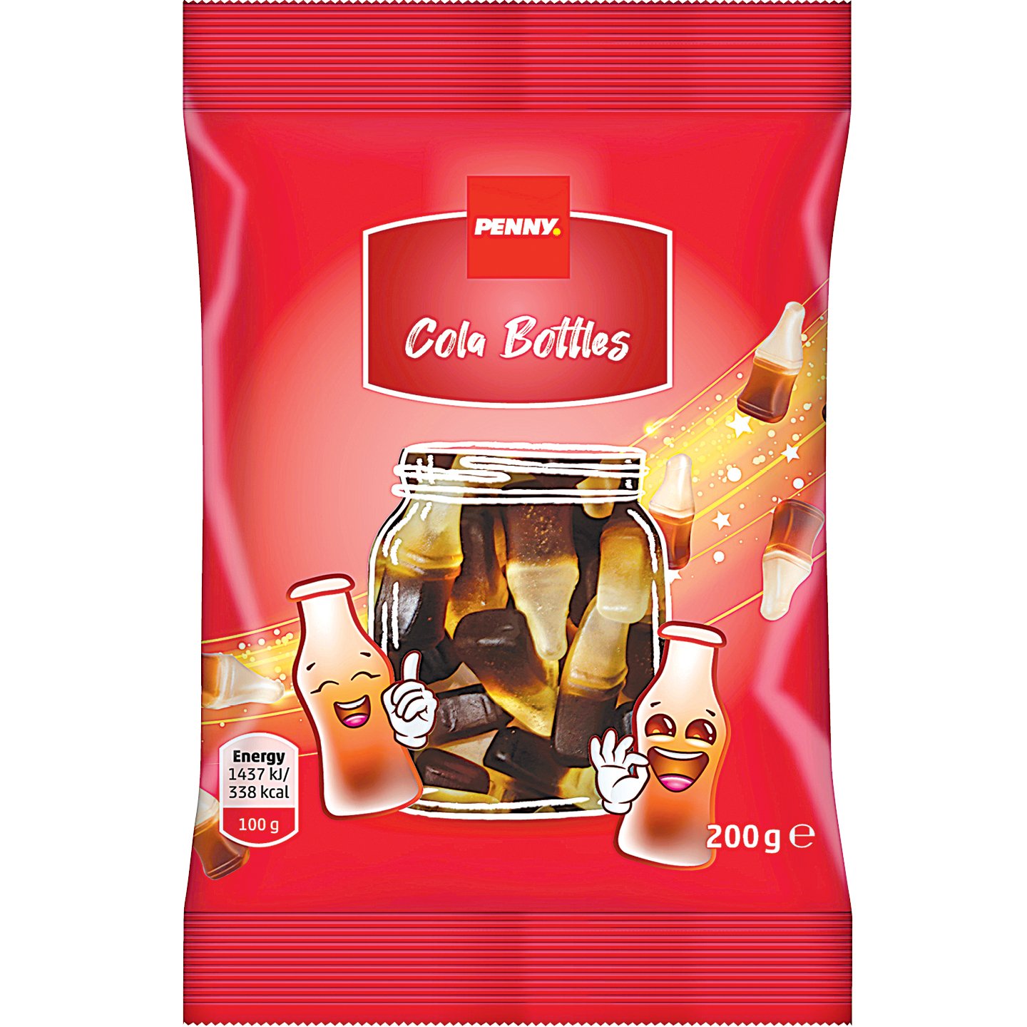 Penny Cola üveg Gumicukor