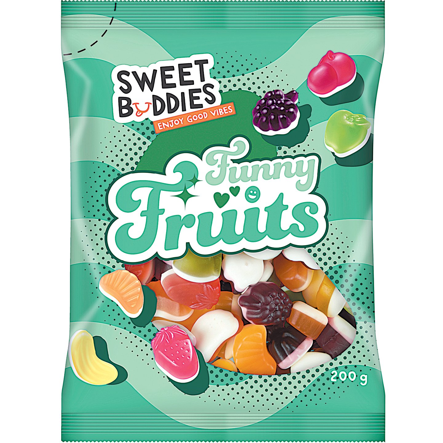 Sweet Buddies Funny Fruits Gumicukor
