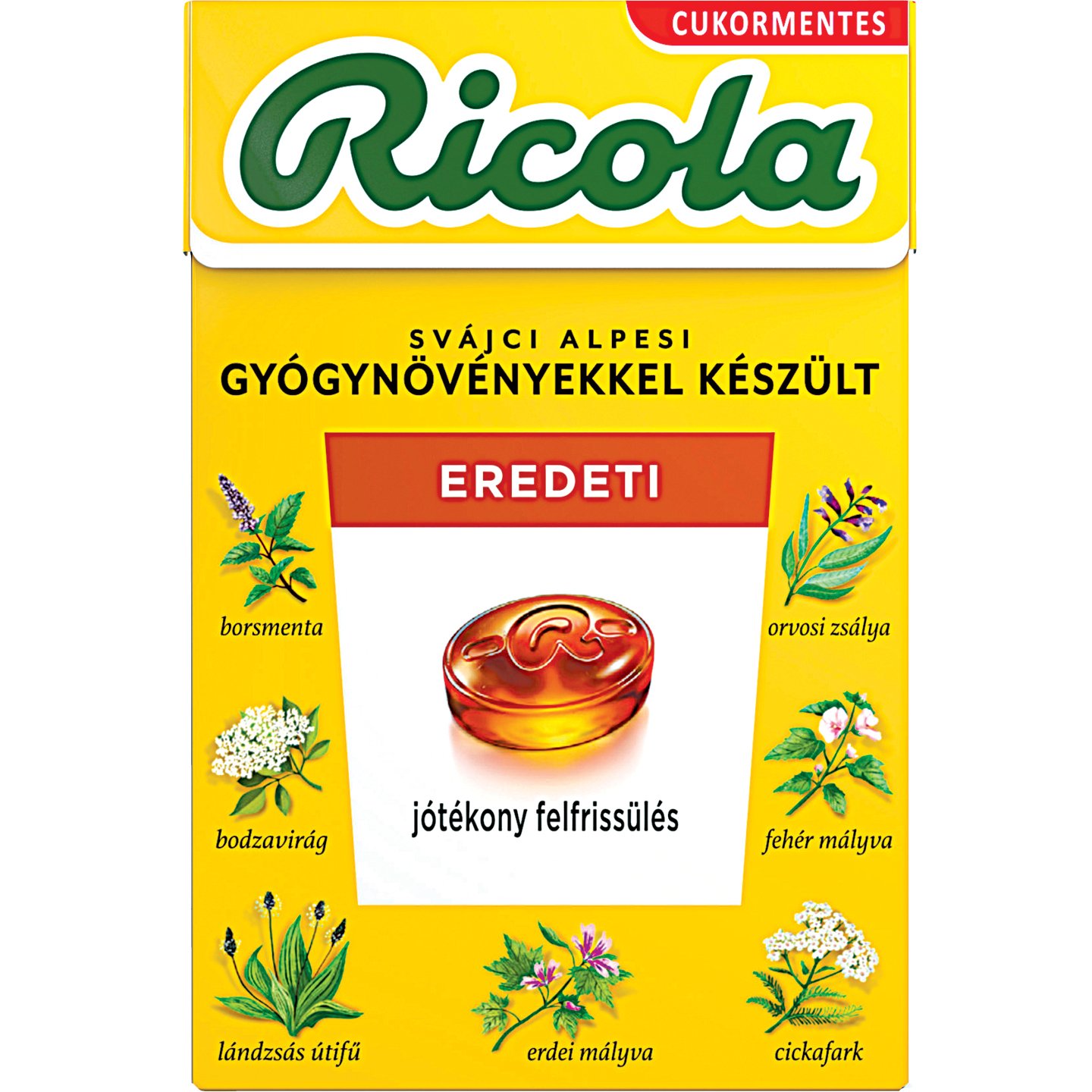 Ricola Eredeti Gyógynövényes Cukorka