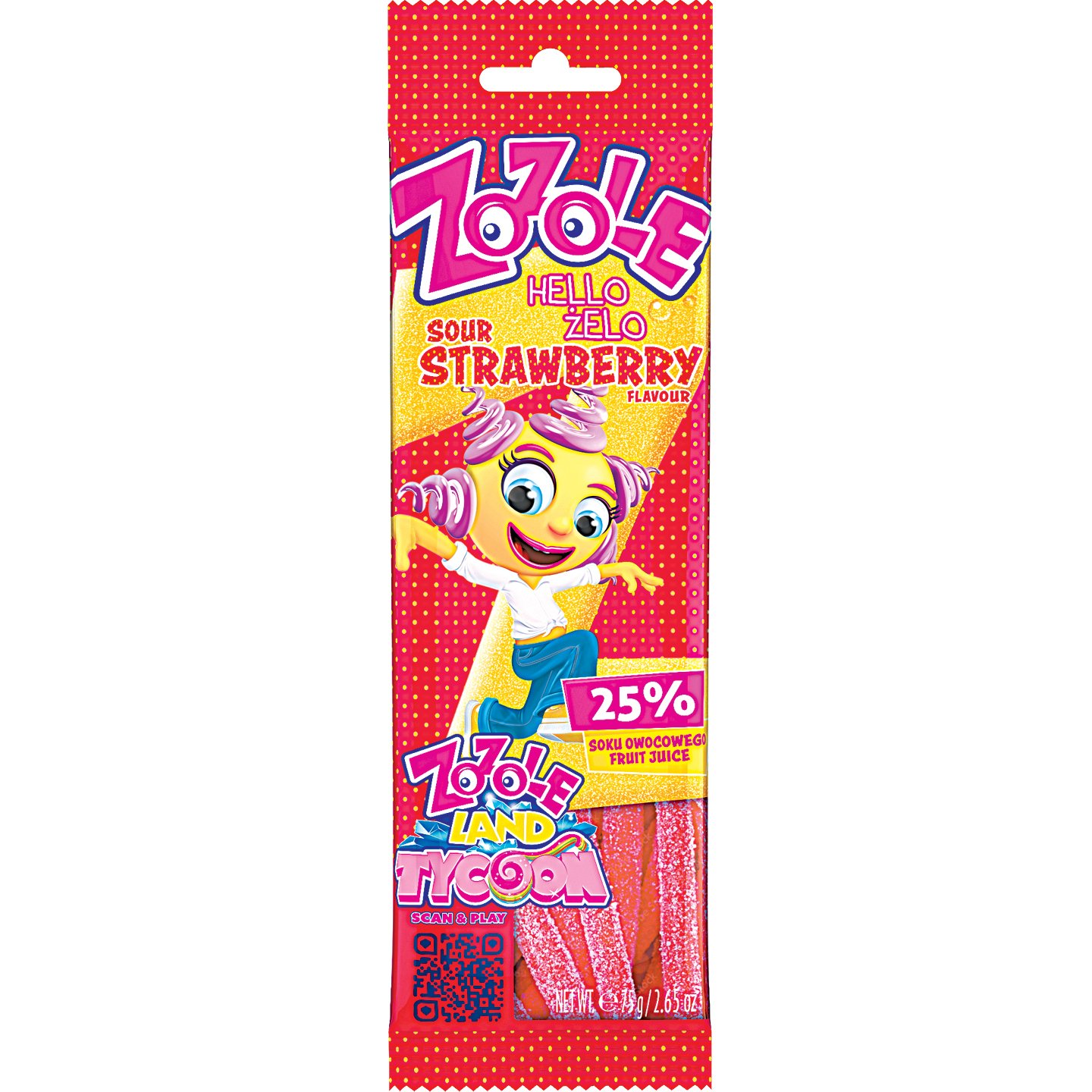 Zozole Sour Strawberry Gumicukor