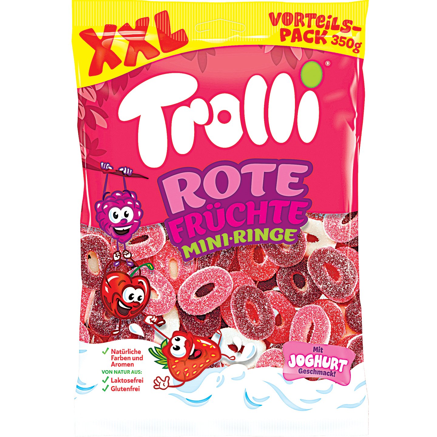 Trolli Piros Gyümölcs ízű Gumicukor Xxl