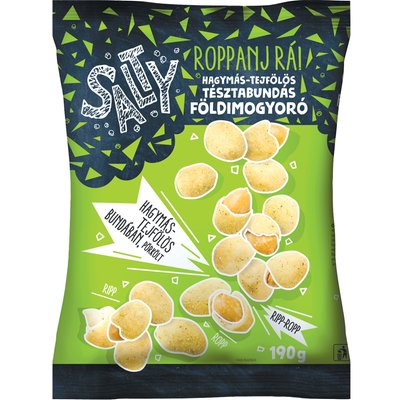 SALTY PÖRKÖLT HAGYMÁS-TEJFÖLÖS ÍZŰ TÉSZTABUNDÁS FÖLDIMOGYORÓ termékképe