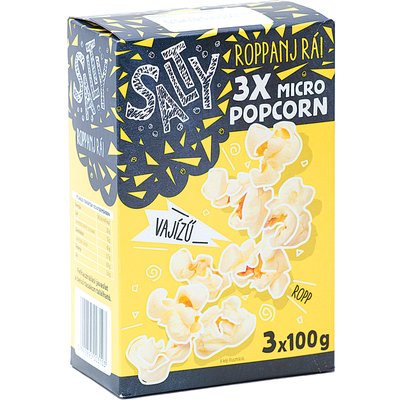 SALTY VAJ ÍZŰ MICRO POPCORN TRIOPACK termékképe