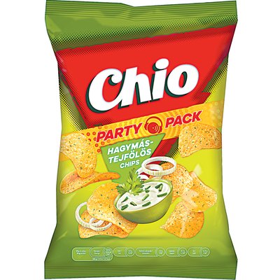 CHIO CHIPS HAGYMÁS-TEJFÖLÖS PARTY PACK termékképe