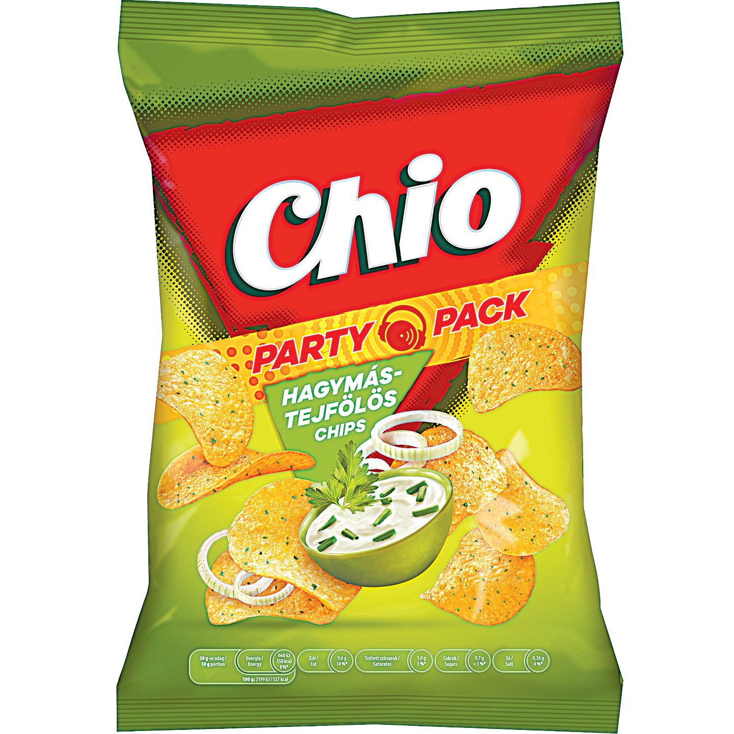 Chio Chips Hagymás-tejfölös Party Pack