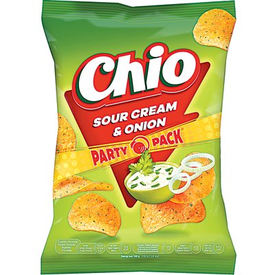 CHIO CHIPS HAGYMÁS-TEJFÖLÖS PARTY PACK termékképe