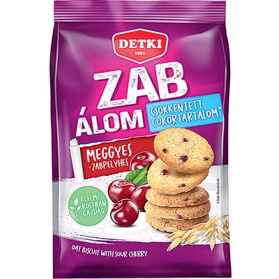 ZAB ÁLOM MEGGYES ZABPELYHES KEKSZ termékképe