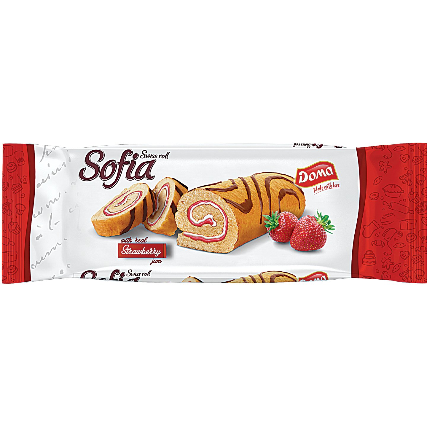 Doma Epres-vaníliás Piskótatekercs