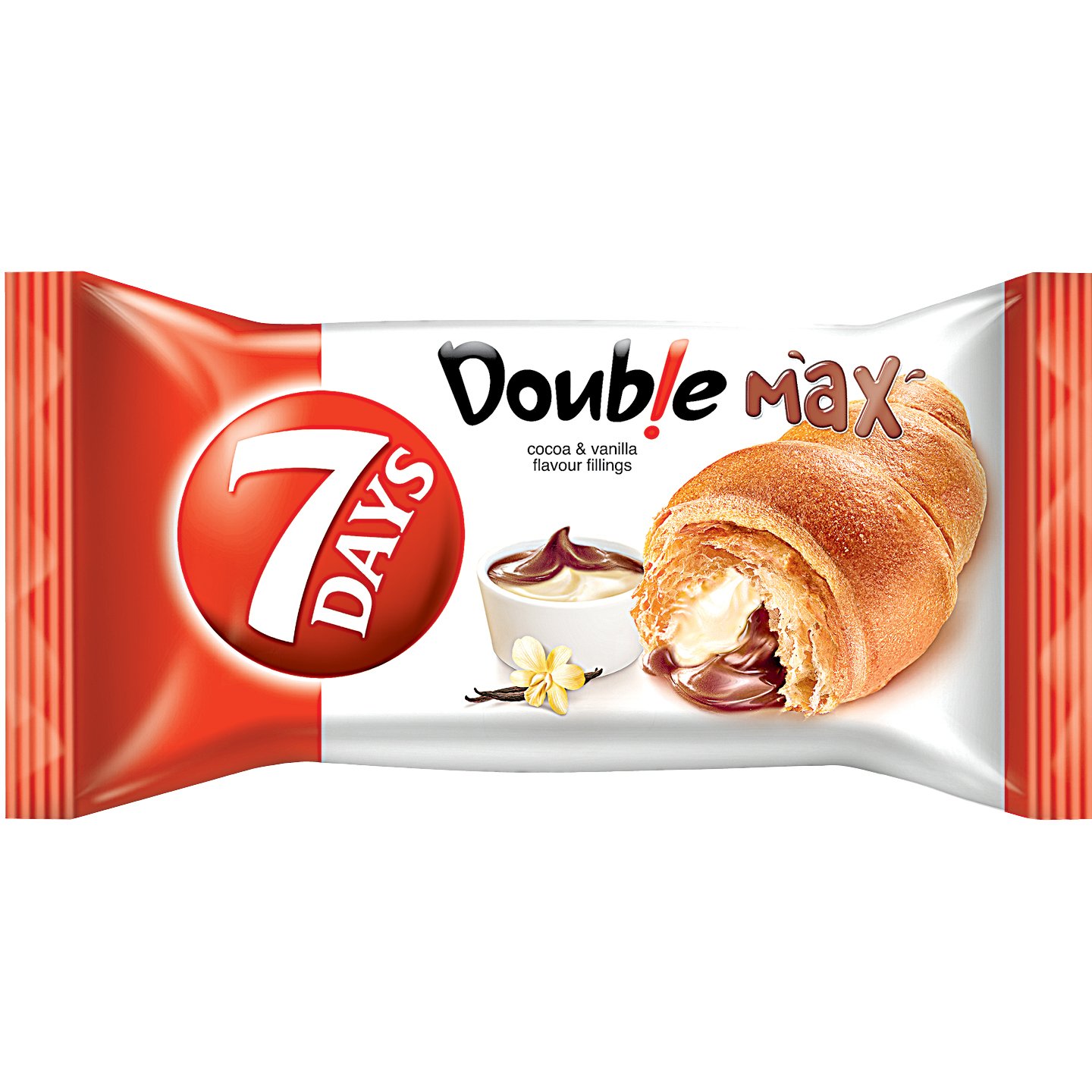 7days Double Max Kakaó-vanília ízű Croissant