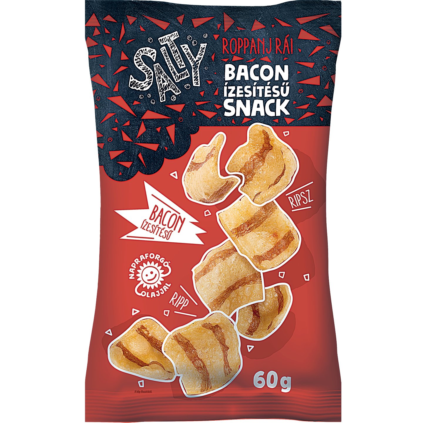 Salty Bacon ízesítésű Snack