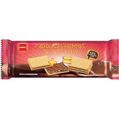 Image of PENNY CSOKOLÁDÉS KRÉMMEL TÖLTÖTT KEKSZ
