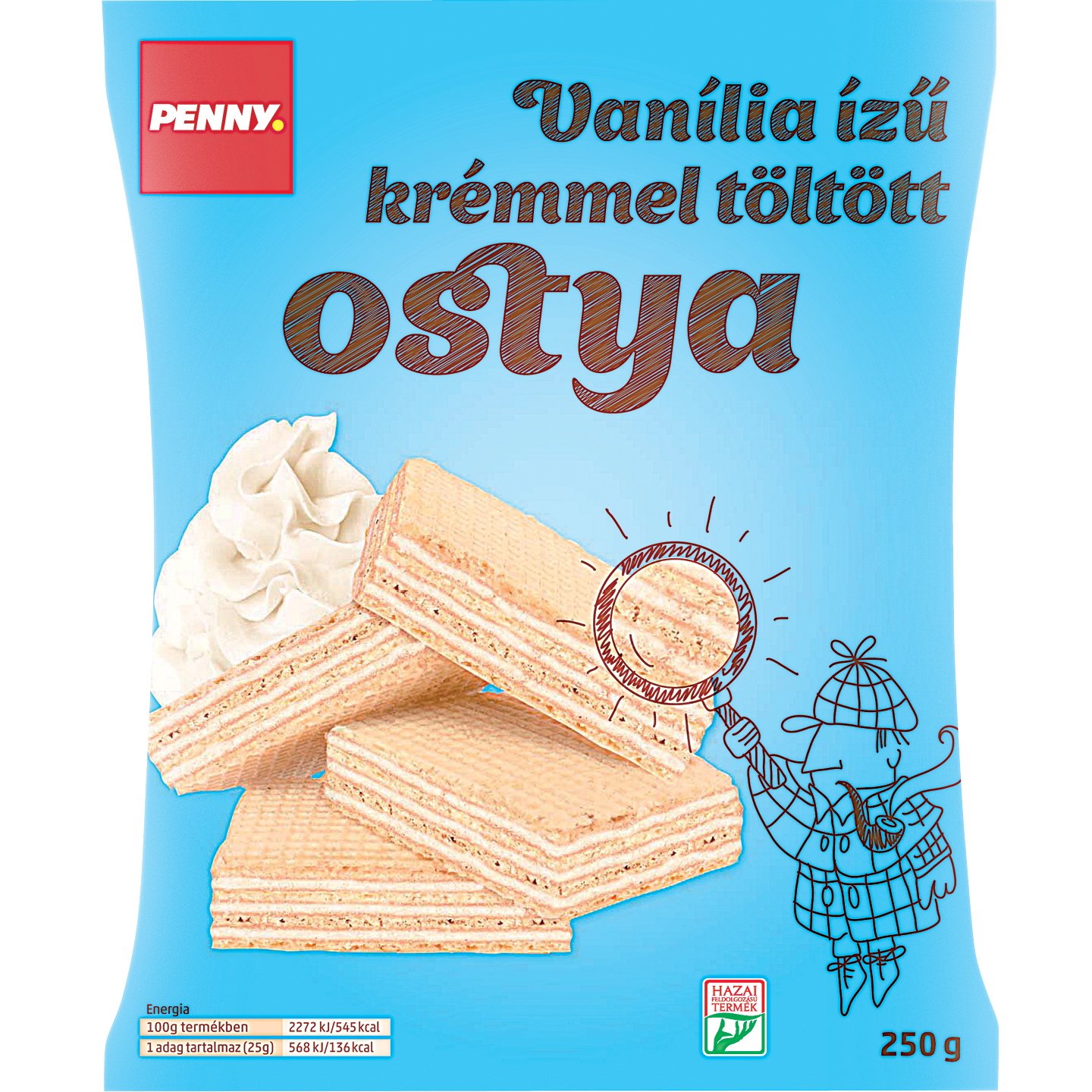 Penny Vanília ízű Töltött Ostya