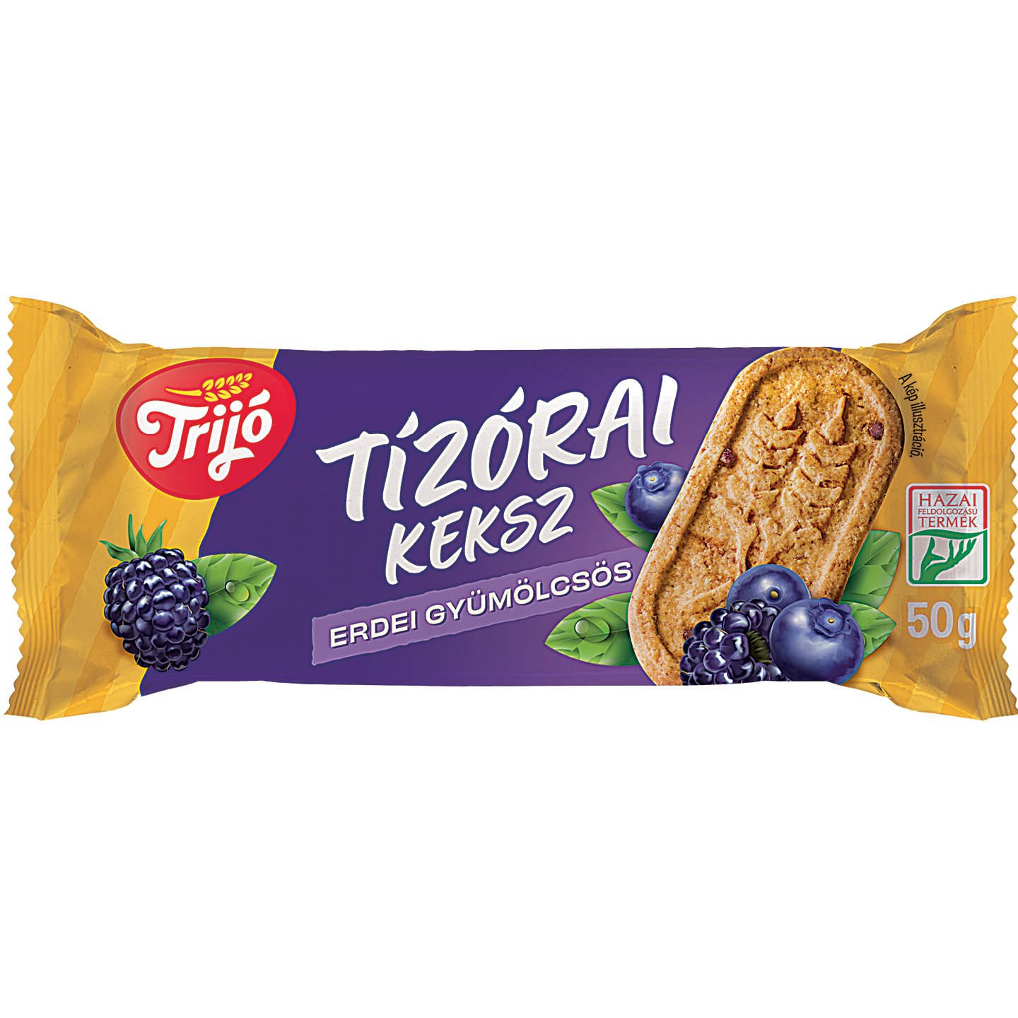 Trijó Erdei Gyümölcsös Tízórai Keksz