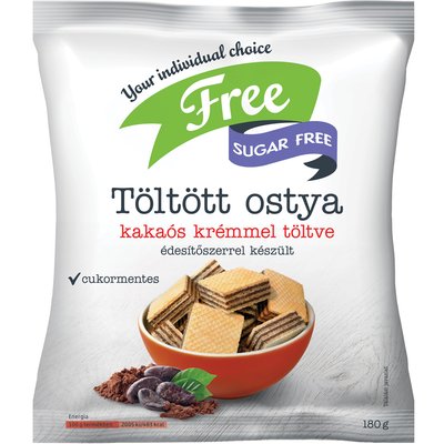 FREE KAKAÓS CUKORMENTES TÖLTÖTT OSTYA termékképe