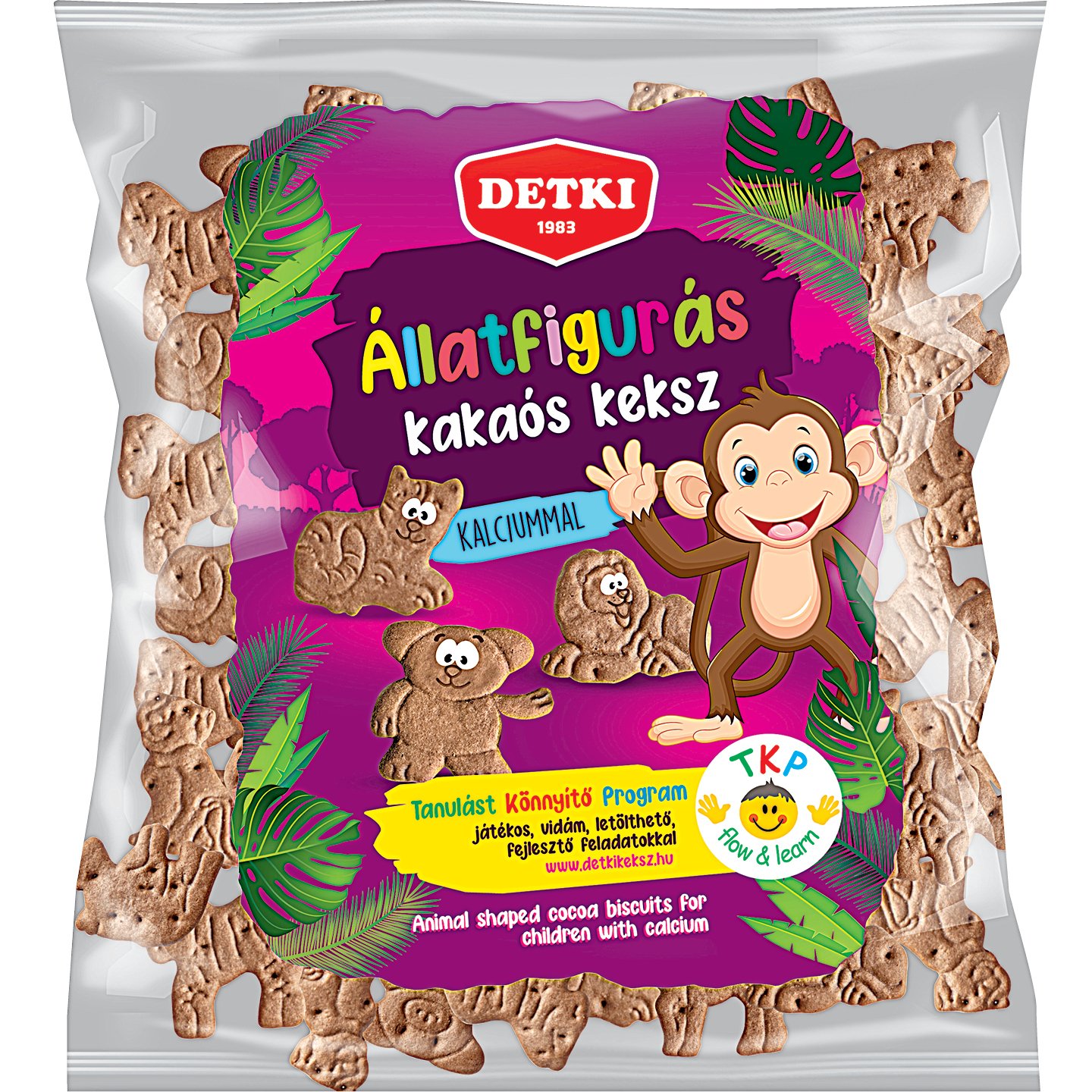 Detki állatfigurás Kakaós Keksz
