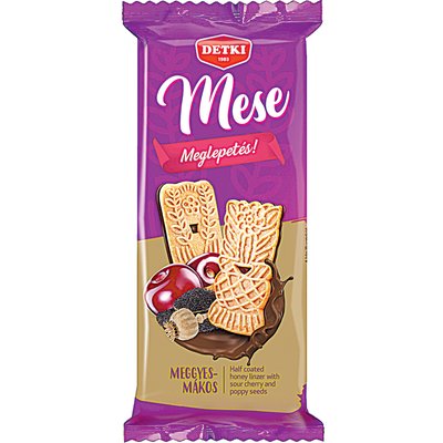MESE MÉZES MEGGYES-MÁKOS LINZER termékképe