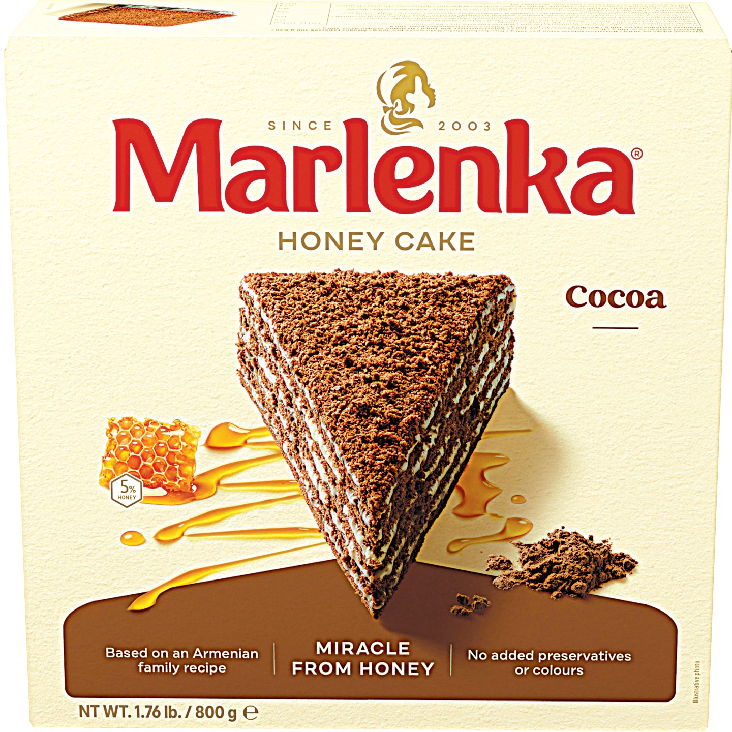 Marlenka Mézes Kakaós Torta