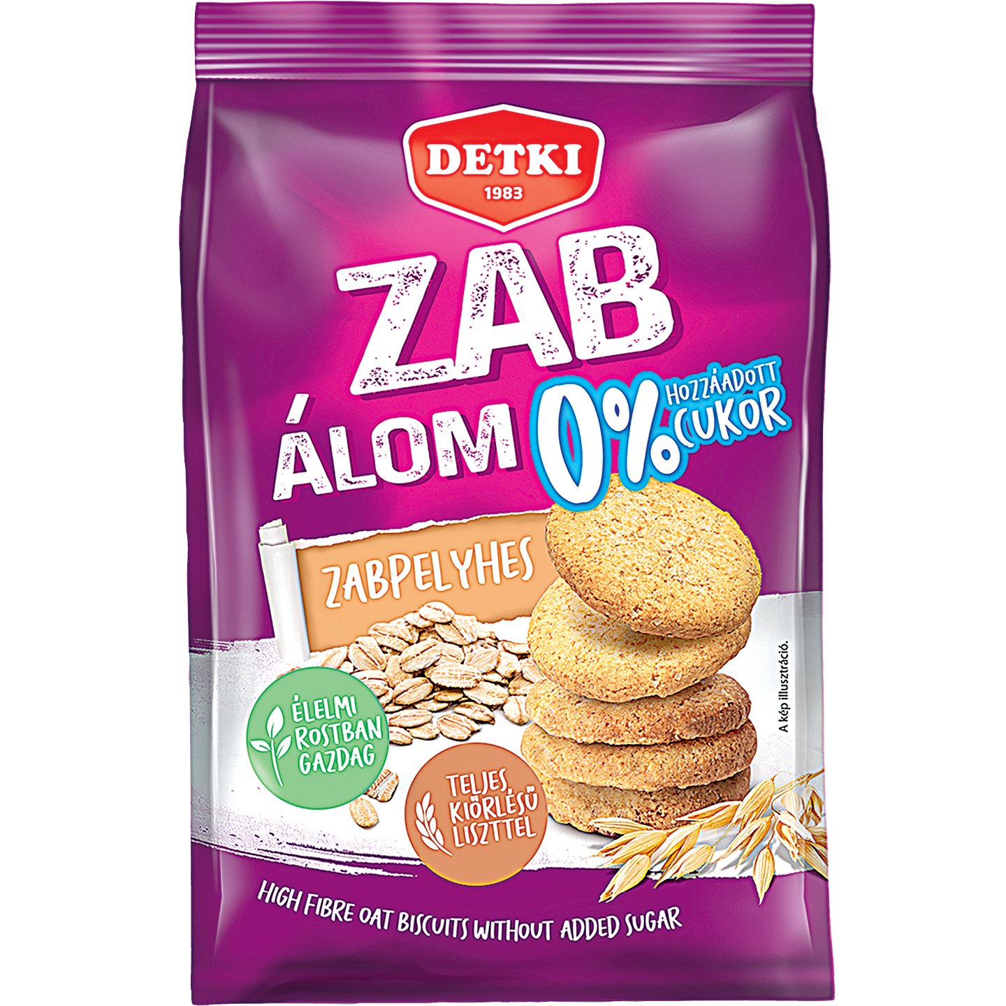 Detki Zab álom Zabpelyhes Keksz 0% Hozzáadott Cukorral