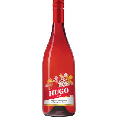 HUGO RED GRÁNÁTALMA ÍZŰ BORALAPÚ SZÉNSAVAS ITAL +50 FT BETÉTDÍJ termékképe