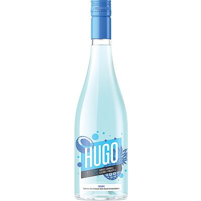 HUGO BLUE KÓKUSZ-ANANÁSZ ÍZŰ BORALAPÚ SZÉNSAVAS ITAL +50 FT BETÉTDÍJ termékképe