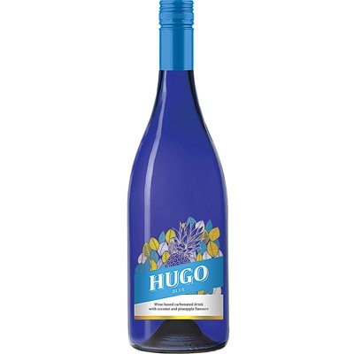 HUGO BLUE KÓKUSZ-ANANÁSZ ÍZŰ BORALAPÚ SZÉNSAVAS ITAL +50 FT BETÉTDÍJ termékképe
