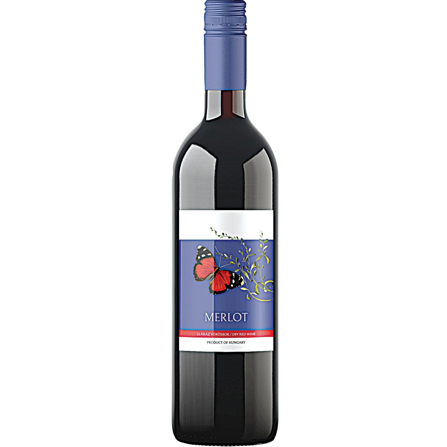 Merlot Száraz Pillangós 0,75l Drs