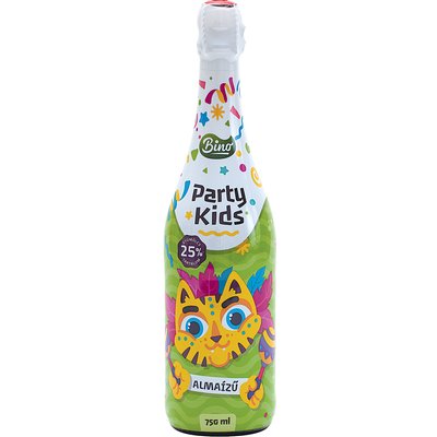 BINO PARTY KIDS ALMA ÍZŰ ALKOHOLMENTES PEZSGŐITAL termékképe